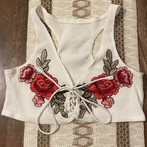 Floral crop top